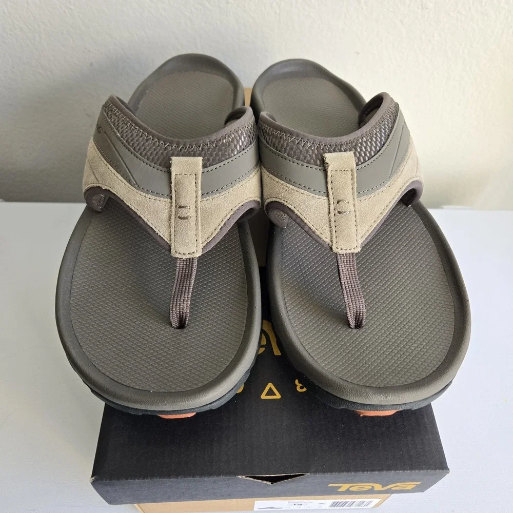 Teva Pajaro Dune Toe Post Flip‎ Flop Sandal Men's US Size 14 New Leather